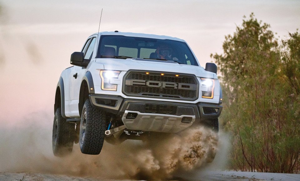 It’s one thing to describe the capabilities and features of the all-new 2017 Ford F-150 Raptor – the toughest, smartest, most capable F-150 Raptor ever. But nothing compares to seeing F-150 Raptor do what it does best. Professional driver on a closed course. Always consult the Raptor supplement to the owner’s manual before off-road driving, know your terrain, and use appropriate safety gear.