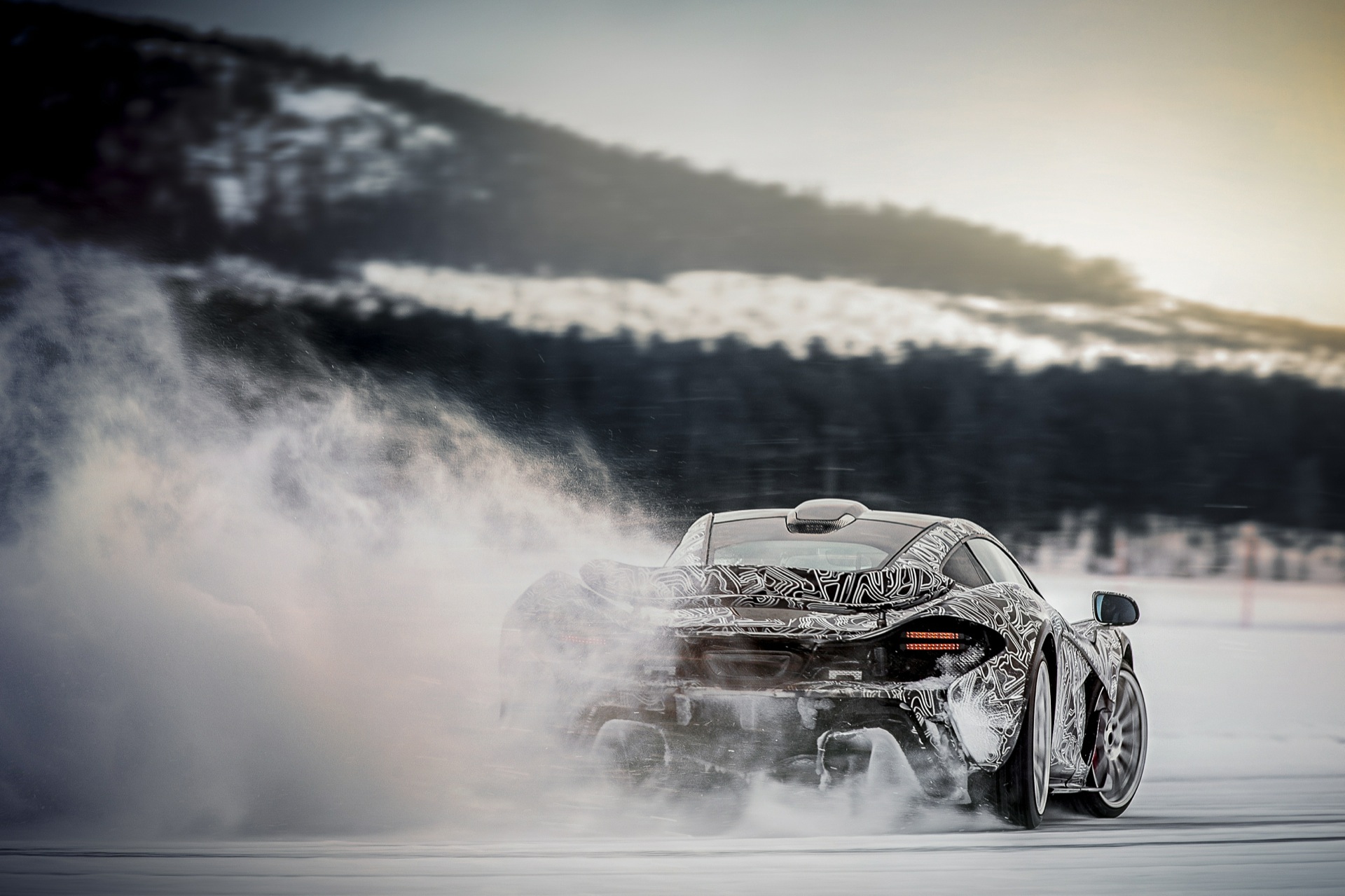 McLaren P1 Winter Testing in Arjeplog Sweden 2013