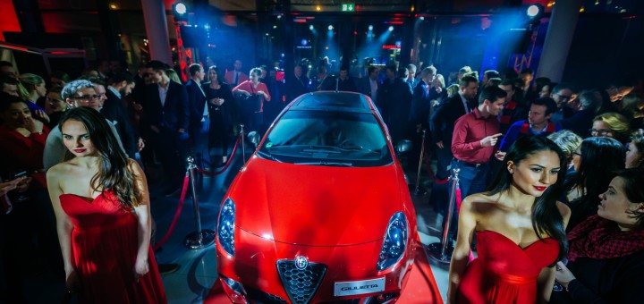 FRANKFURT AM MAIN, GERMANY - FEBRUARY 24: New Giulietta is seen during the pre-event of the premier of the new Giulietta of Alfa Romeo on February 24, 2016 in Frankfurt am Main, Germany. (Photo by Thomas Niedermueller/Getty Images for FCA)