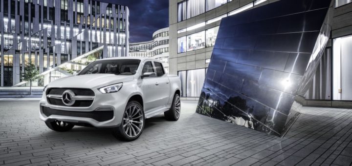 Mercedes-Benz Concept X-CLASS stylish explorer – Exterieur, Weißmetallic ; Mercedes-Benz Concept X-CLASS stylish explorer – Exterior, White metallic;