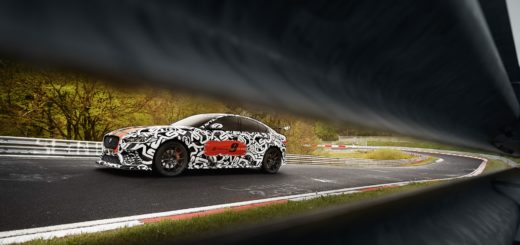 Jaguar XE SV Project 8 prototype testing Nurburgring World Copyright: Patrick Gosling / Beadyeye Ref: XE_SV_Project8_NBR-0881.CR2 - IN TV IL 3 GIUGNO